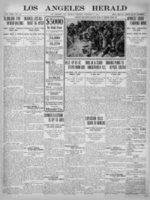 The Los Angeles Herald Newspaper February 27, 1905 kapağı