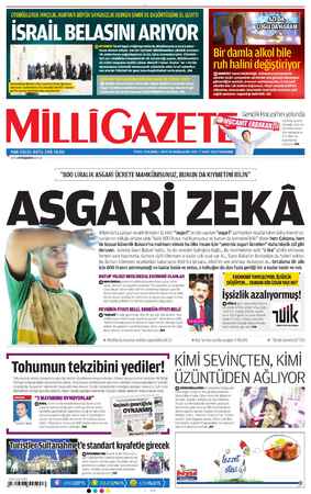 Milli Gazete Gazetesi 7 Mart 2013 kapağı
