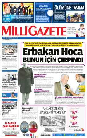Milli Gazete Gazetesi 17 Haziran 2013 kapağı