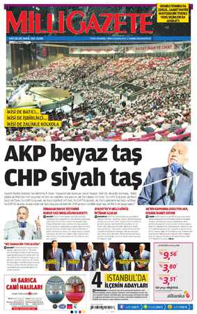 Milli Gazete Gazetesi 1 Temmuz 2013 kapağı