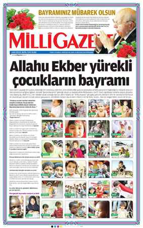 Milli Gazete Gazetesi 8 Ağustos 2013 kapağı