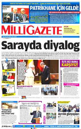 Milli Gazete sayfa 1