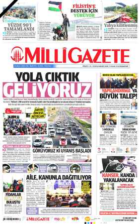 Milli Gazete sayfa 1