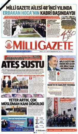 Milli Gazete sayfa 1