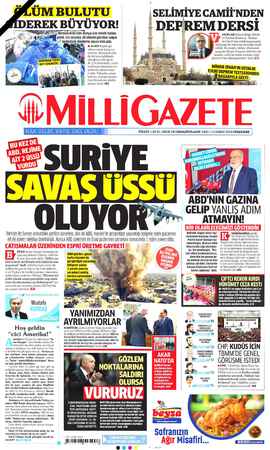 Milli Gazete sayfa 1