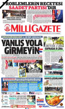      OBLEMLERİN REGETESİ Siyasetçilere ve gazetecilere yönelik saldırıların endişe verici boyuta geldiğine dikkat çe- ken...