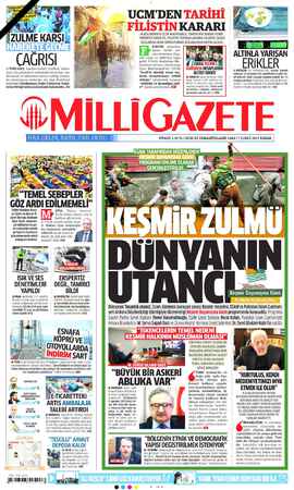 Milli Gazete Gazetesi 7 Şubat 2021 kapağı