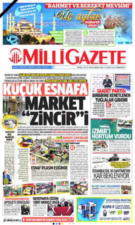 Milli Gazete Gazetesi 13 Şubat 2021 kapağı