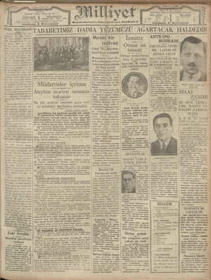 Milliyet Gazetesi 17 Ocak 1929 kapağı