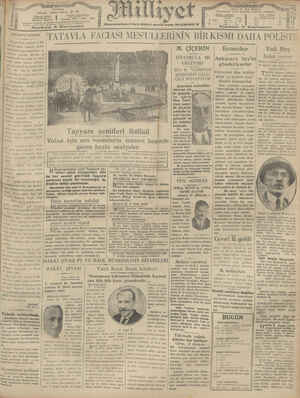 Milliyet Gazetesi 28 Ocak 1929 kapağı