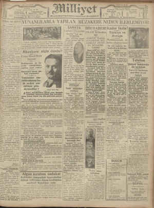 Milliyet Gazetesi 29 Ocak 1929 kapağı