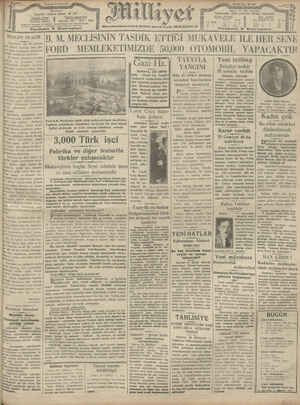 Milliyet Gazetesi 30 Ocak 1929 kapağı