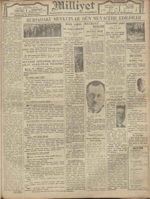 Milliyet Gazetesi 31 Ocak 1929 kapağı