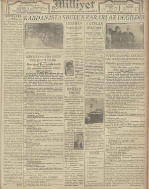 Milliyet Gazetesi 9 Şubat 1929 kapağı