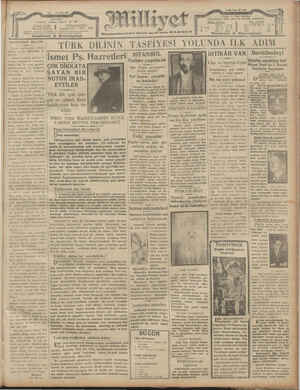 Milliyet Gazetesi 19 Şubat 1929 kapağı