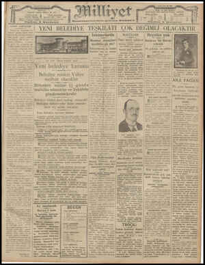 Milliyet Gazetesi 20 Şubat 1929 kapağı