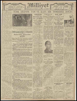 Milliyet Gazetesi 21 Şubat 1929 kapağı