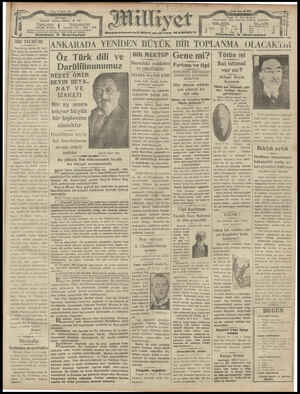 Milliyet Gazetesi 22 Şubat 1929 kapağı