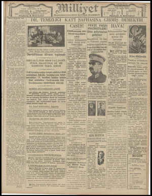 Milliyet Gazetesi 25 Şubat 1929 kapağı