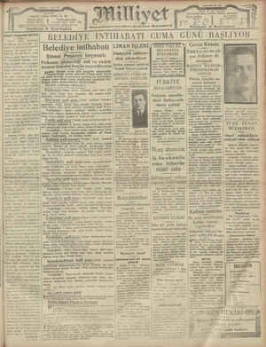 Milliyet Gazetesi 7 Mart 1929 kapağı