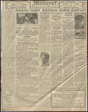 Milliyet Gazetesi 20 Mart 1929 kapağı