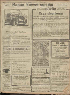   MİLLİYET >4 19209 şurubu e BÜYÜ Eşya piyankosu Türk Ocakları Merkez heyetinin (50000) liralık ( 1000) parça ikramiyeyi...