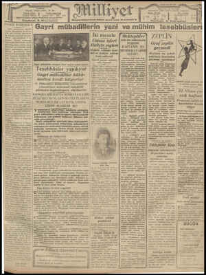 Milliyet Gazetesi 28 Mart 1929 kapağı