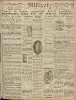 Milliyet Gazetesi 2 Nisan 1929 kapağı