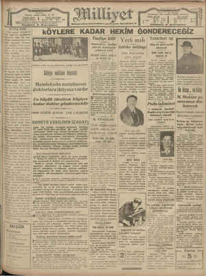 Milliyet Gazetesi 3 Nisan 1929 kapağı