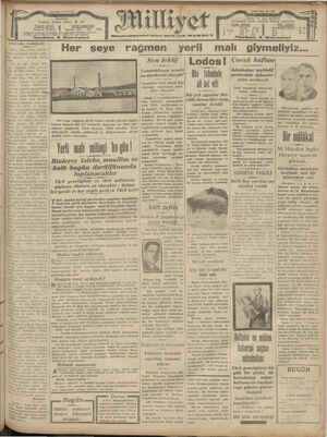 Milliyet Gazetesi 4 Nisan 1929 kapağı