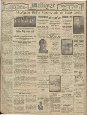Milliyet Gazetesi 13 Nisan 1929 kapağı