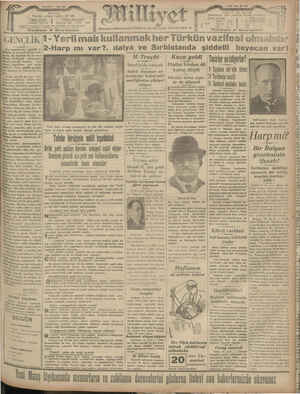 Milliyet Gazetesi 17 Nisan 1929 kapağı