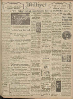 Milliyet Gazetesi 29 Nisan 1929 kapağı