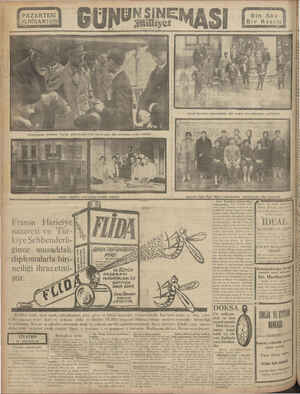   | PAZARTESİ 29 NİSAN1929 Fransa Hlariciye nazareti ve Tür- kiye Şehbenderli- ğince musaddak diplomalarla biri- nciliği ihraz