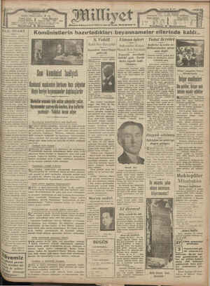 Milliyet Gazetesi 2 Mayıs 1929 kapağı