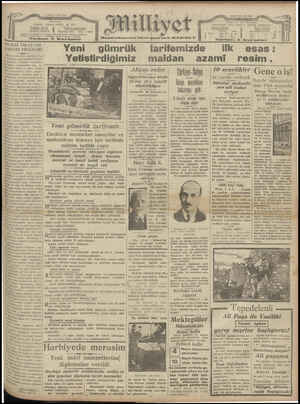 Milliyet Gazetesi 8 Mayıs 1929 kapağı