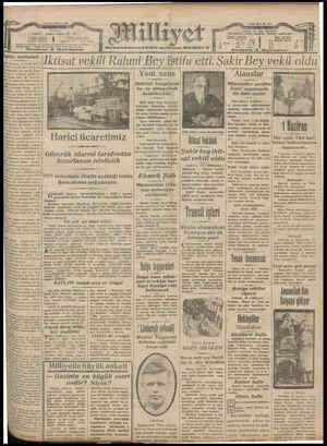 Milliyet Gazetesi 29 Mayıs 1929 kapağı