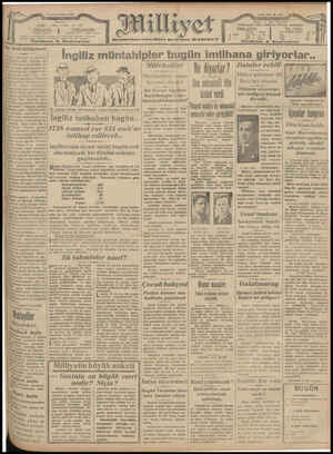 Milliyet Gazetesi 30 Mayıs 1929 kapağı