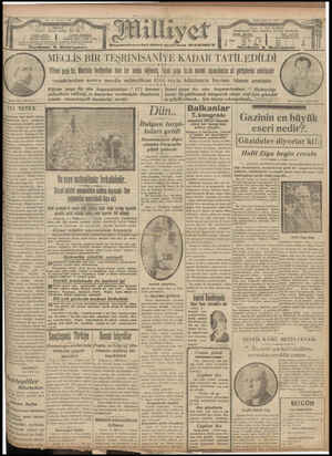 Milliyet Gazetesi 4 Haziran 1929 kapağı