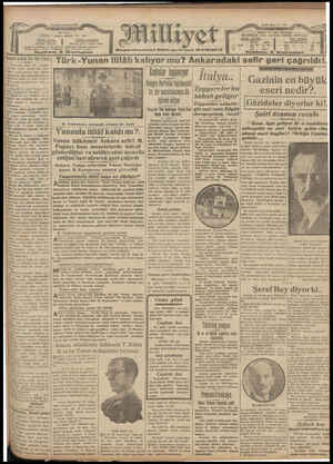 Milliyet Gazetesi 6 Haziran 1929 kapağı