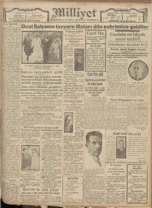 Milliyet Gazetesi 7 Haziran 1929 kapağı