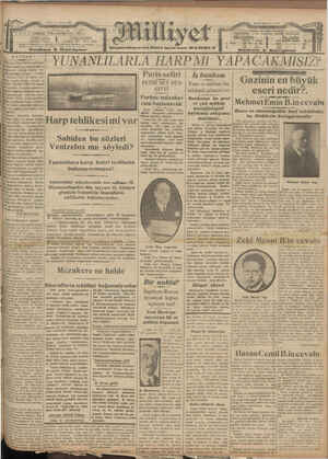 Milliyet Gazetesi 11 Haziran 1929 kapağı