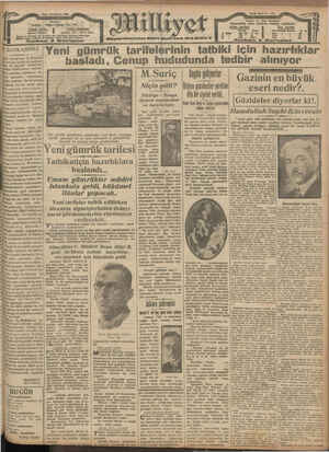 Milliyet Gazetesi 16 Haziran 1929 kapağı