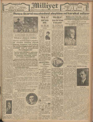 Milliyet Gazetesi 18 Haziran 1929 kapağı