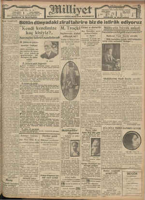 Milliyet Gazetesi 19 Haziran 1929 kapağı