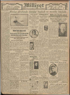 Milliyet Gazetesi 20 Haziran 1929 kapağı
