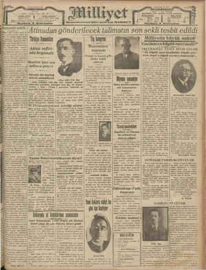 Milliyet Gazetesi 22 Haziran 1929 kapağı