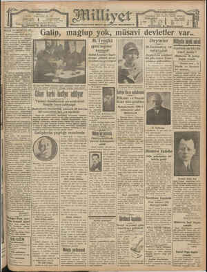 Milliyet Gazetesi 29 Haziran 1929 kapağı