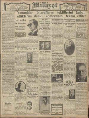 Milliyet Gazetesi 3 Temmuz 1929 kapağı