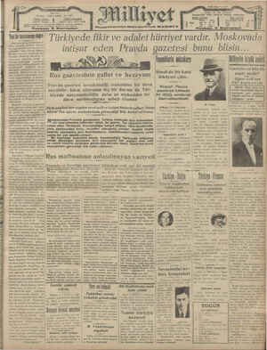Milliyet Gazetesi 6 Temmuz 1929 kapağı